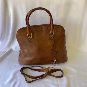 Salvatore Ferragamo Brown Leather Satchel